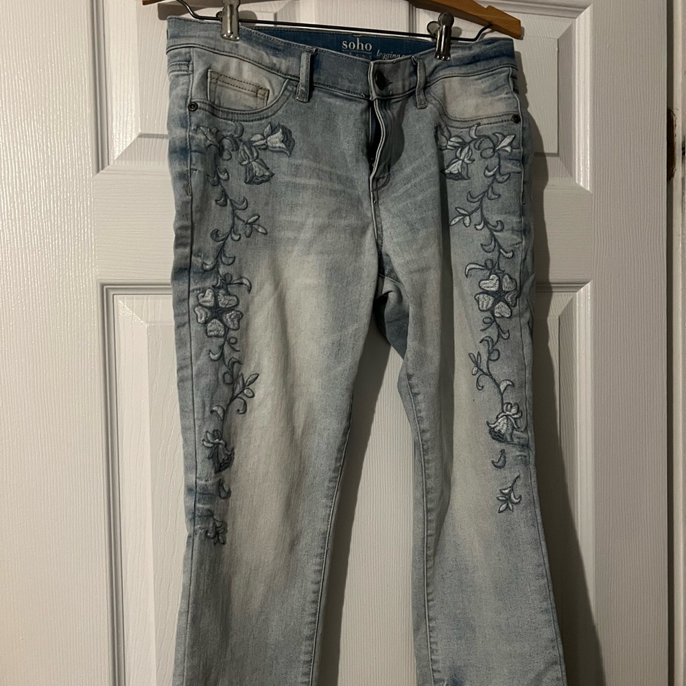 New York & Company SoHo Jean Legging Crop